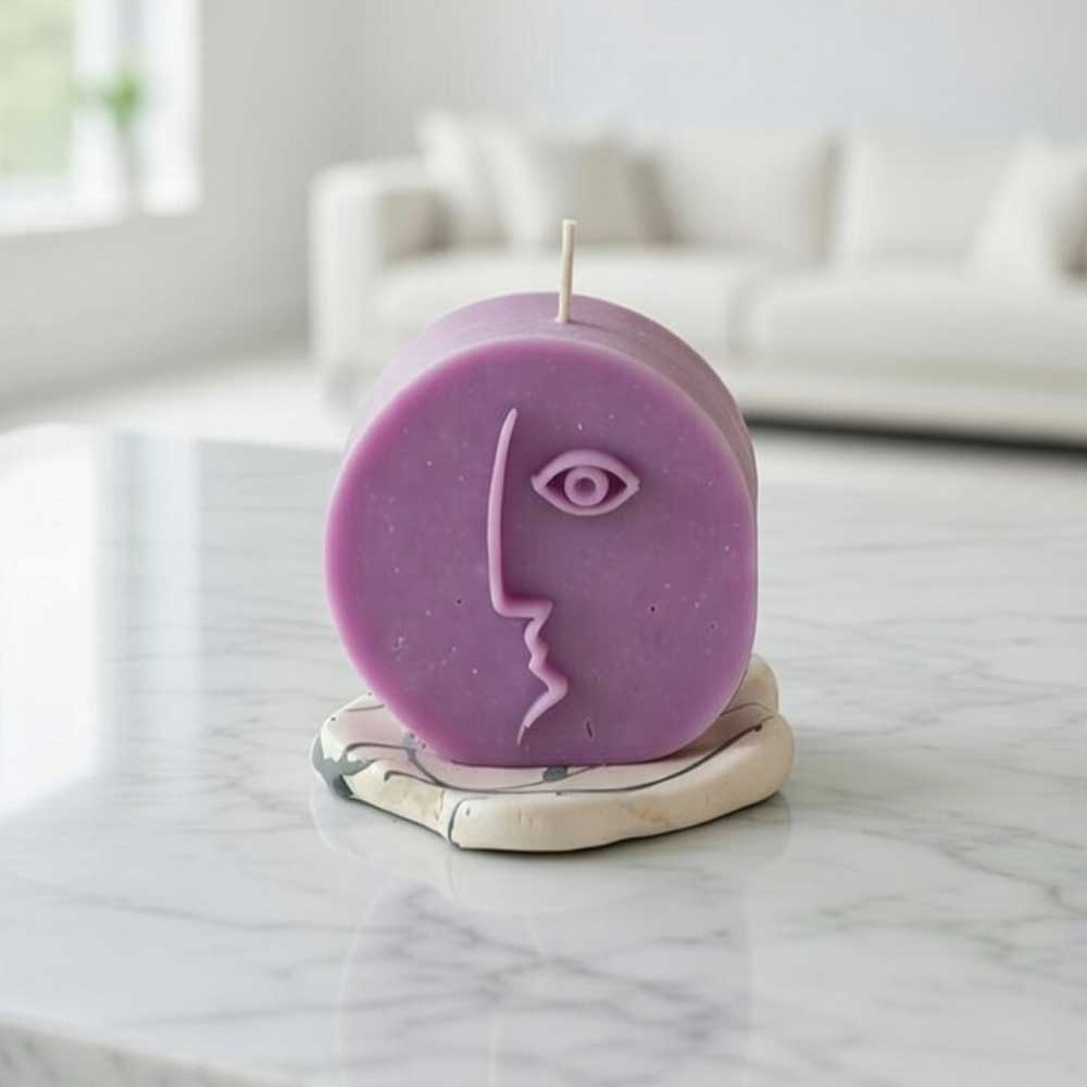 Violet Muse Natural Soy Candle, Lavender, 100gr