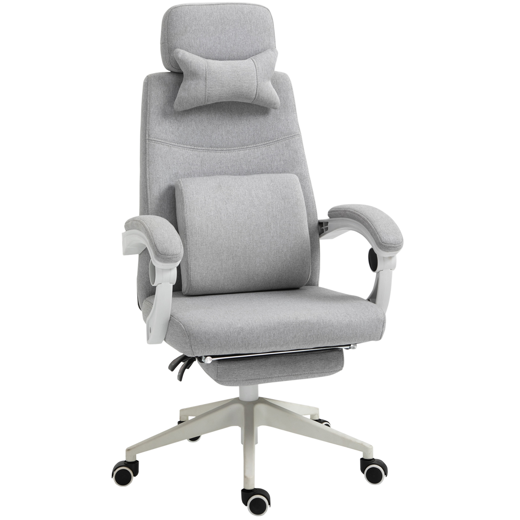 DMTT Ergonomic Office Chair with Recline, Adjustable, 360° Swivel, Grey