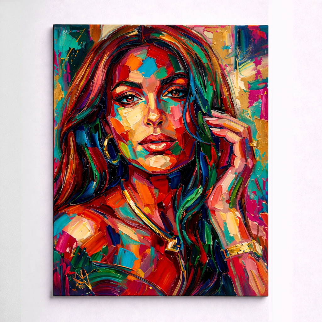 Custom Impressionist Style Portrait, Hand-Painted, Made to Order