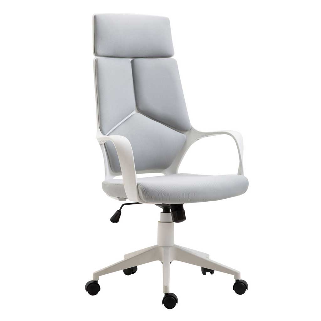 DMT Ergonomic Office Chair with Breathable Mesh, Adjustable, 360° Swivel, Grey